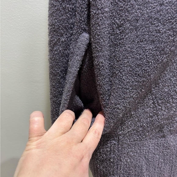 BAREFOOT DREAMS • Women’s CozyChic Lite Circle Cardigan Purple Charcoal Size M - Picture 6 of 6